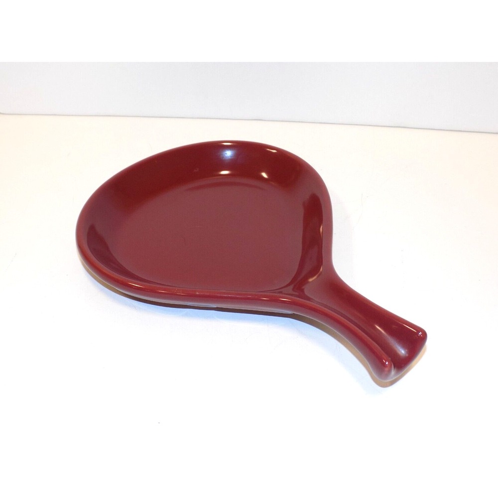 Bread Snack Dip Tray Plate Paprika Red 7" Longaberger Pottery